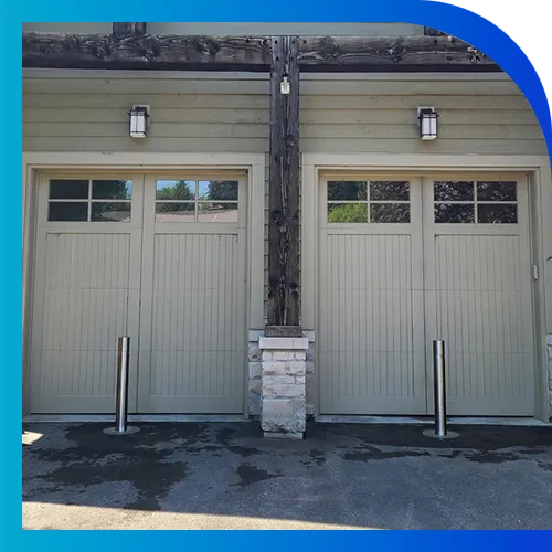 Garage Doors blocked by Bollards